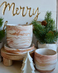 Holiday White Planter
