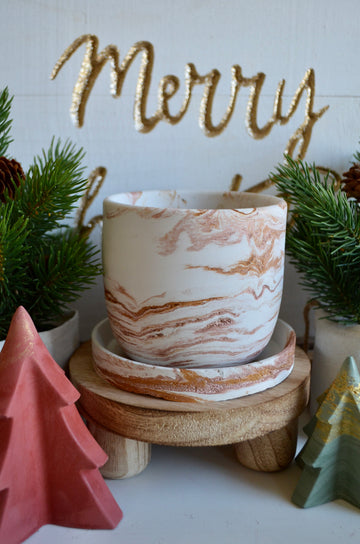 Holiday White Planter